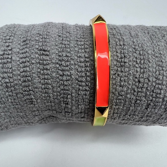 Kate Spade Multicolored Bangle Bracelet with Gold Studs - Picture 3 of 11